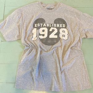 Grey Mickey Mouse 1928 tshirt